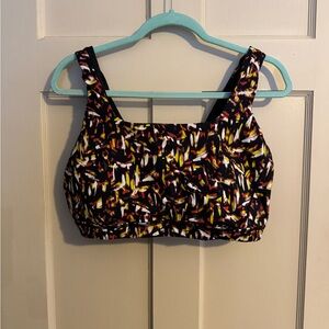 Offline By Aerie Goals Black Mutlicolor Sports Bra size 2xl XXL